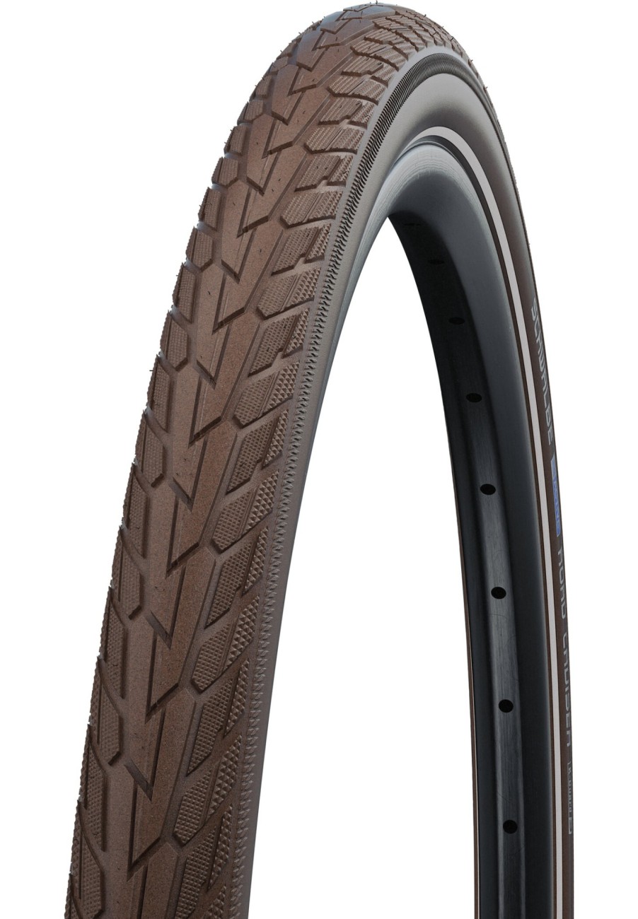 Reifen | SCHWALBE Schwalbe Road Cruiser Drahtreifen 26X1.75" K-Guard Active Reflex Braun