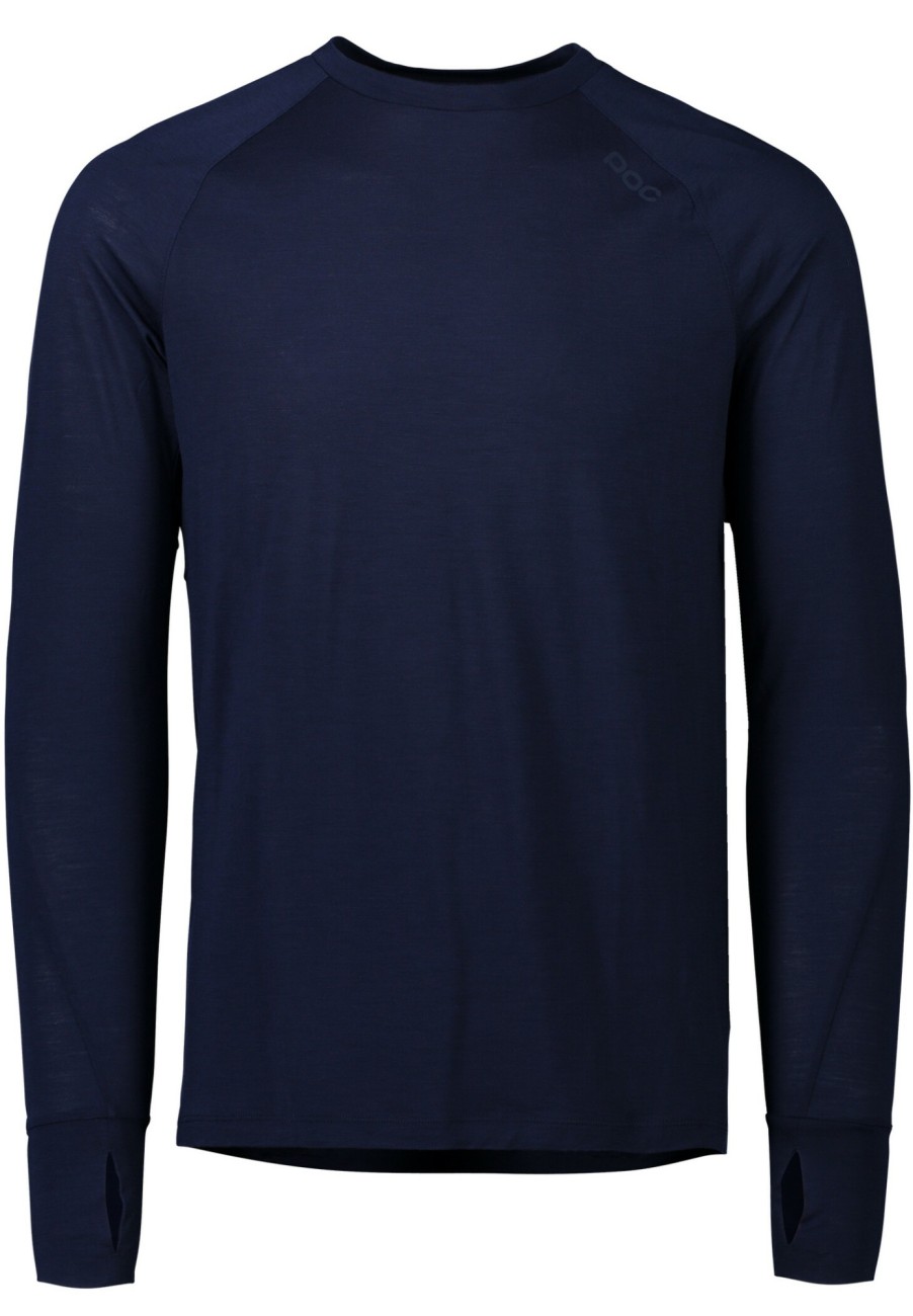 Trikots Langarm | POC Poc Light Merino Trikot Herren Blau