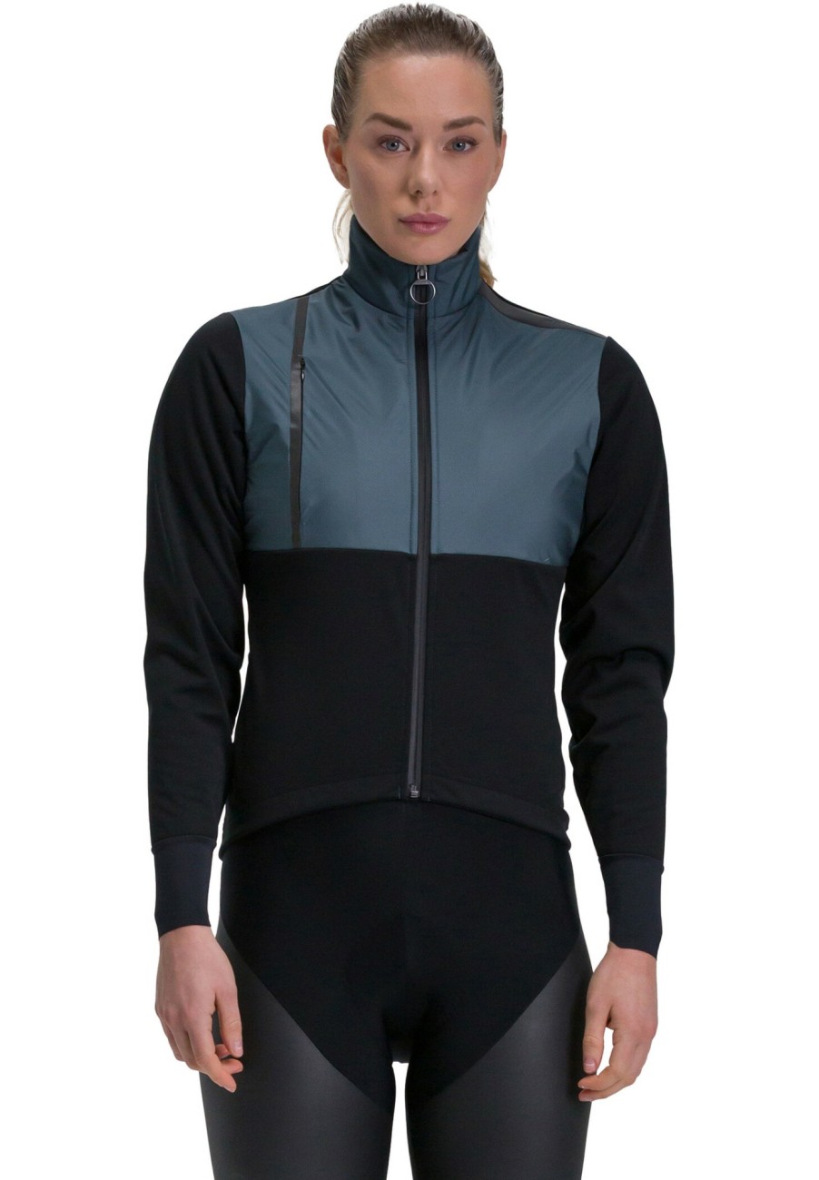 Thermo & Winterjacken | Santini Santini Vega Absolute Jacke Damen Schwarz/Blau