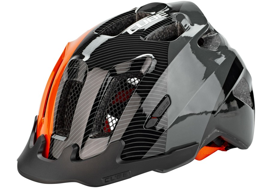 Kinderhelme | Cube Cube Ant X Action Team Helm Kinder Schwarz/Orange