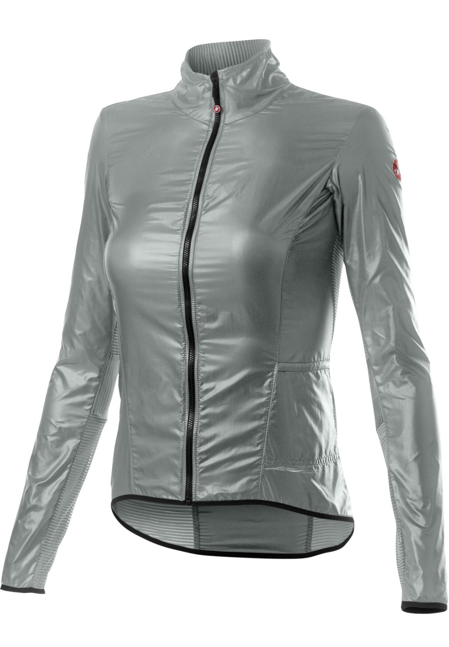 Windjacken | Castelli Castelli Aria Shell Jacke Damen Silber