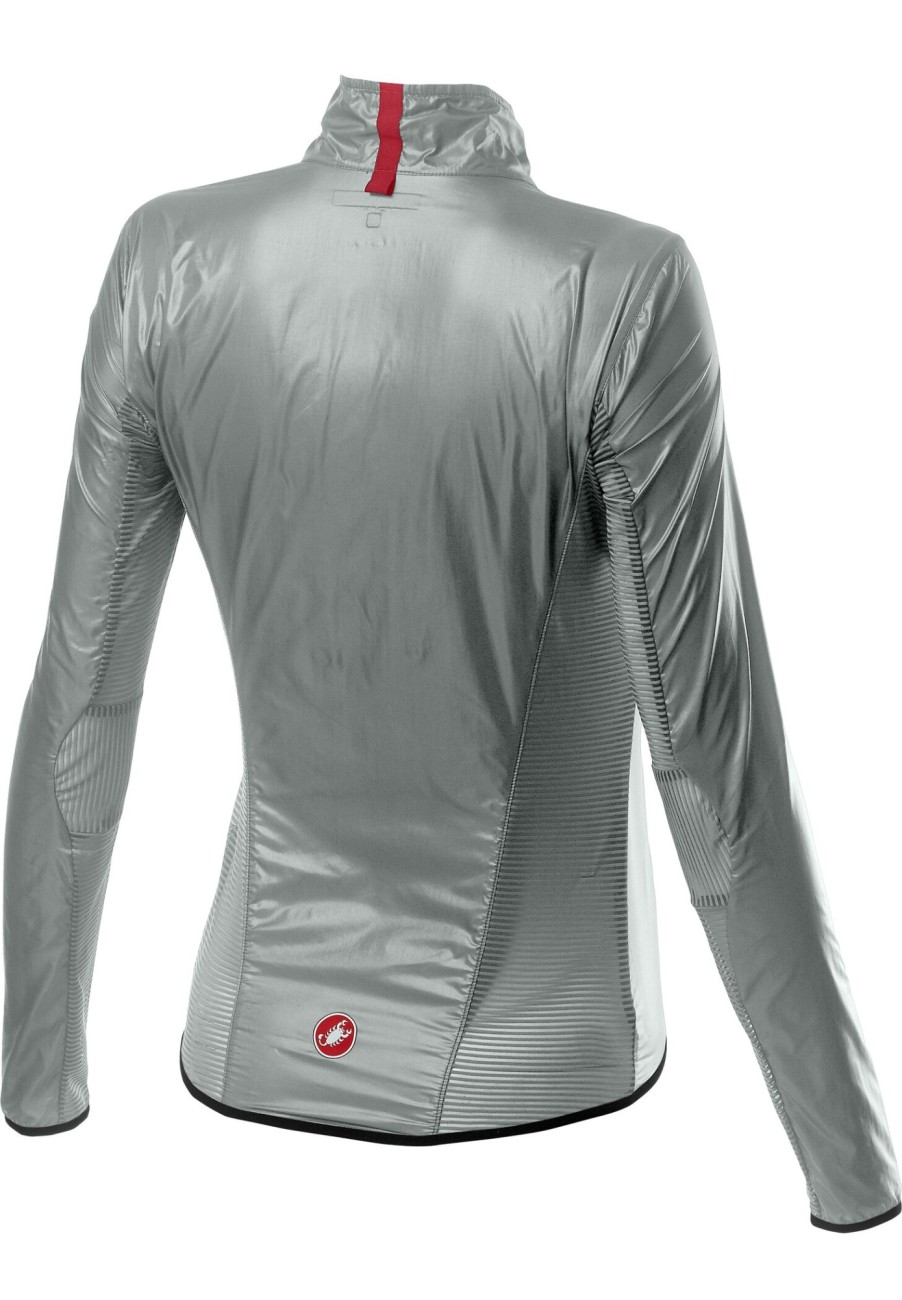 Windjacken | Castelli Castelli Aria Shell Jacke Damen Silber