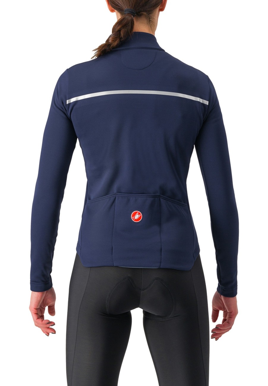 Trikots Langarm | Castelli Castelli Sinergia 2 Trikot Fz Damen Blau