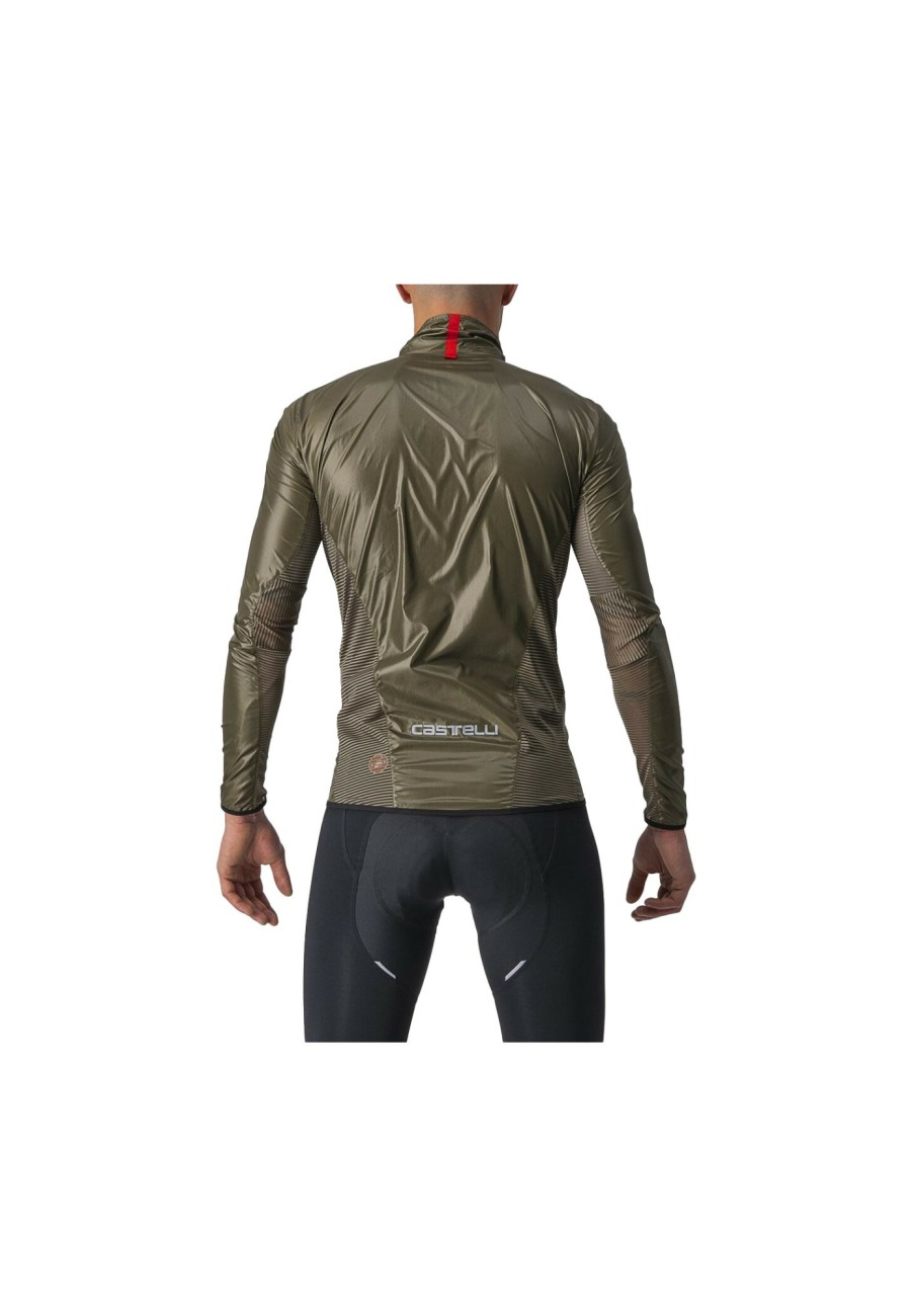 Rennradjacken | Castelli Castelli Aria Shell Jacke Herren Braun