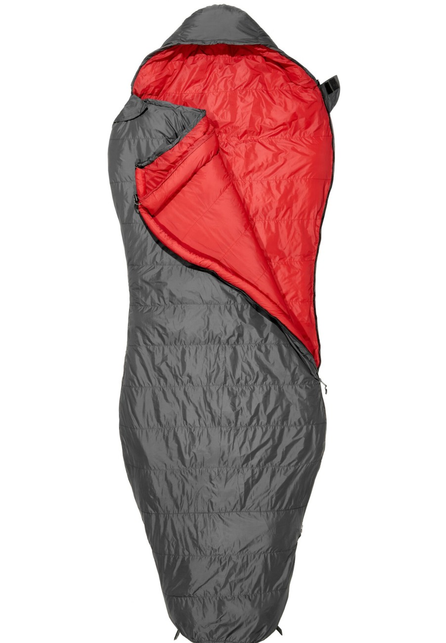 Schlafsacke | CAMPZ Campz Trekker Pro X Schlafsack Regular Grau/Rot