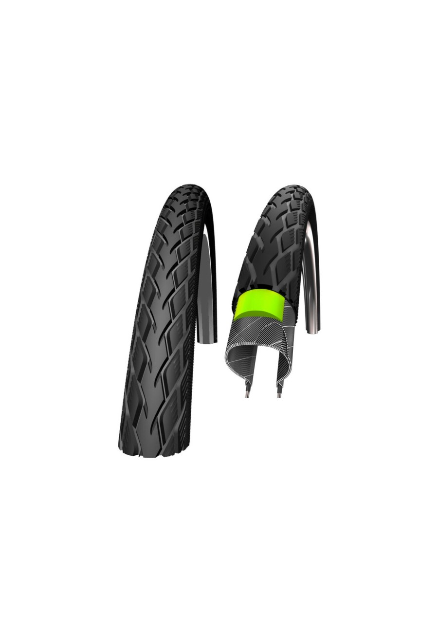 E-Bike Teile | SCHWALBE Schwalbe Marathon Drahtreifen Greenguard E-25 Speedgrip Reflex 28X0.90" Schwarz