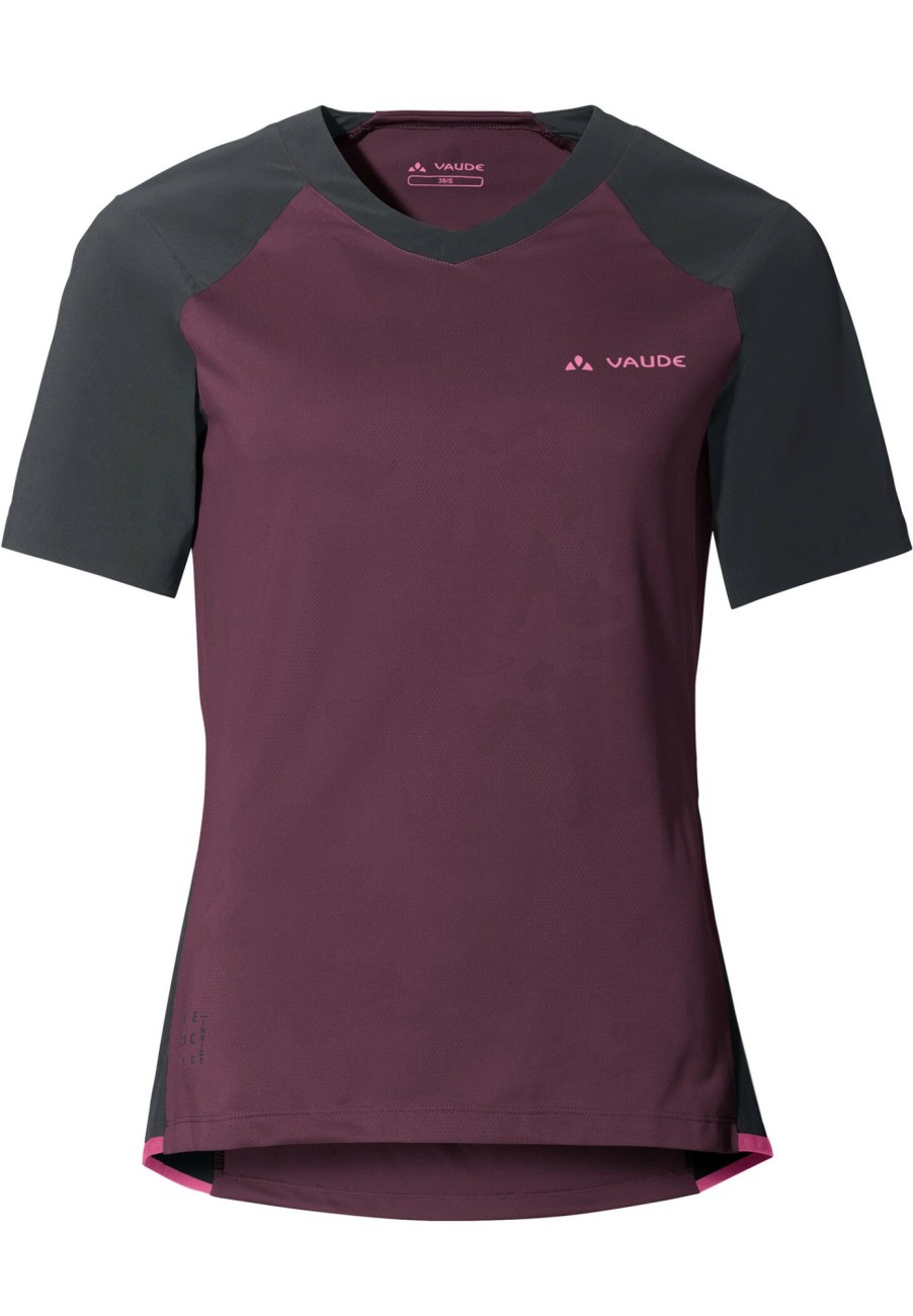 Streetwear | VAUDE Vaude Moab Pro Kurzarm Shirt Damen Lila/Schwarz