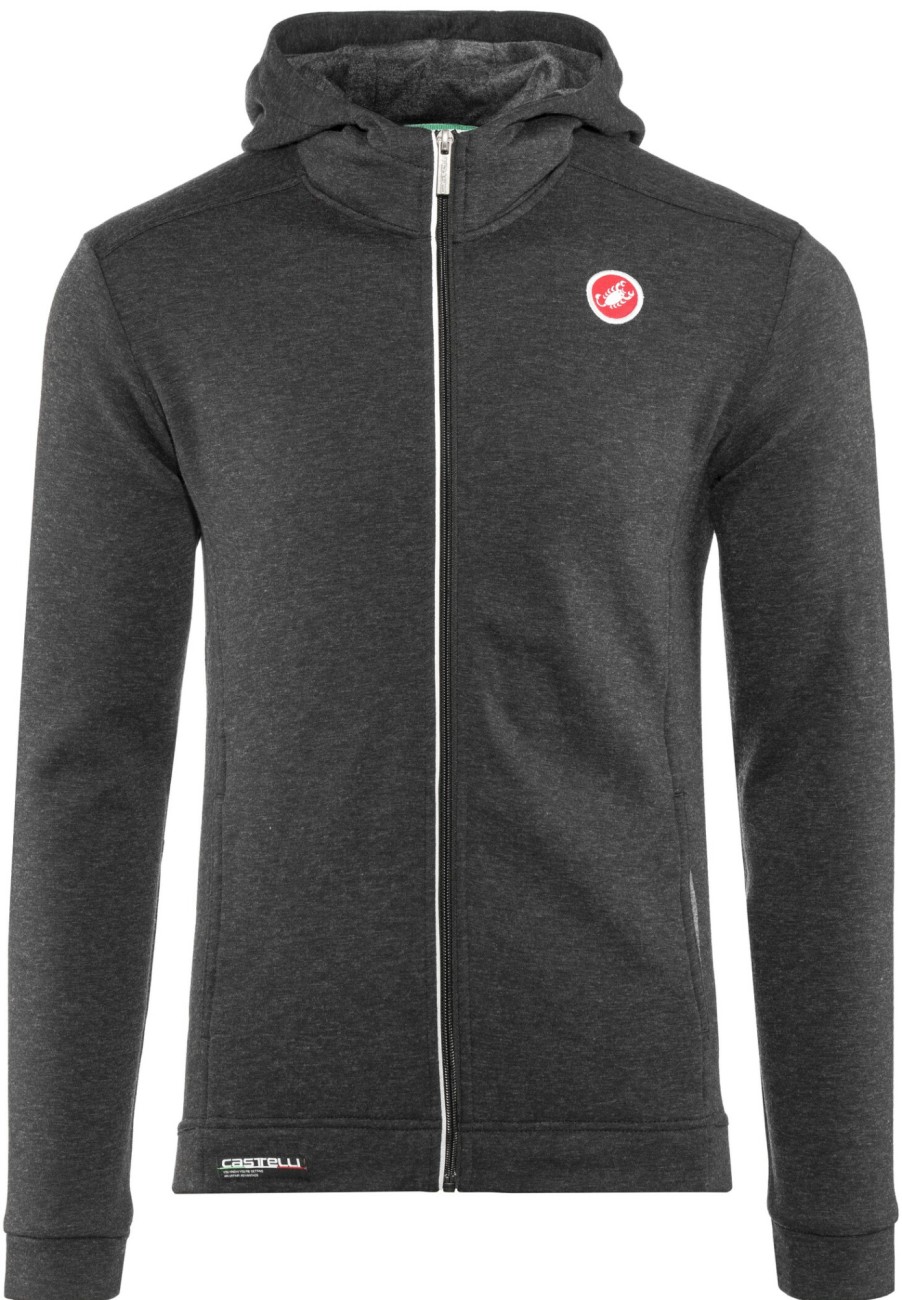 Streetwear | Castelli Castelli Milano Full-Zip Fleecejacke Herren Schwarz