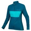 Trikots Langarm | Endura Endura Fs260-Pro Jetstream Ii Langarm Trikot Damen Blau/Turkis