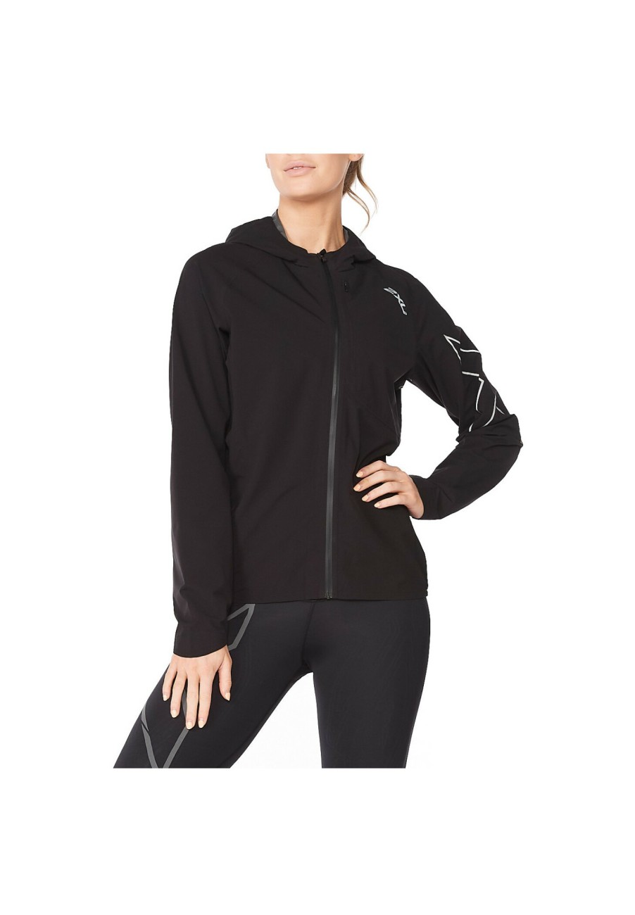 Laufbekleidung | 2XU 2Xu Light Speed Wp Jacke Damen Schwarz