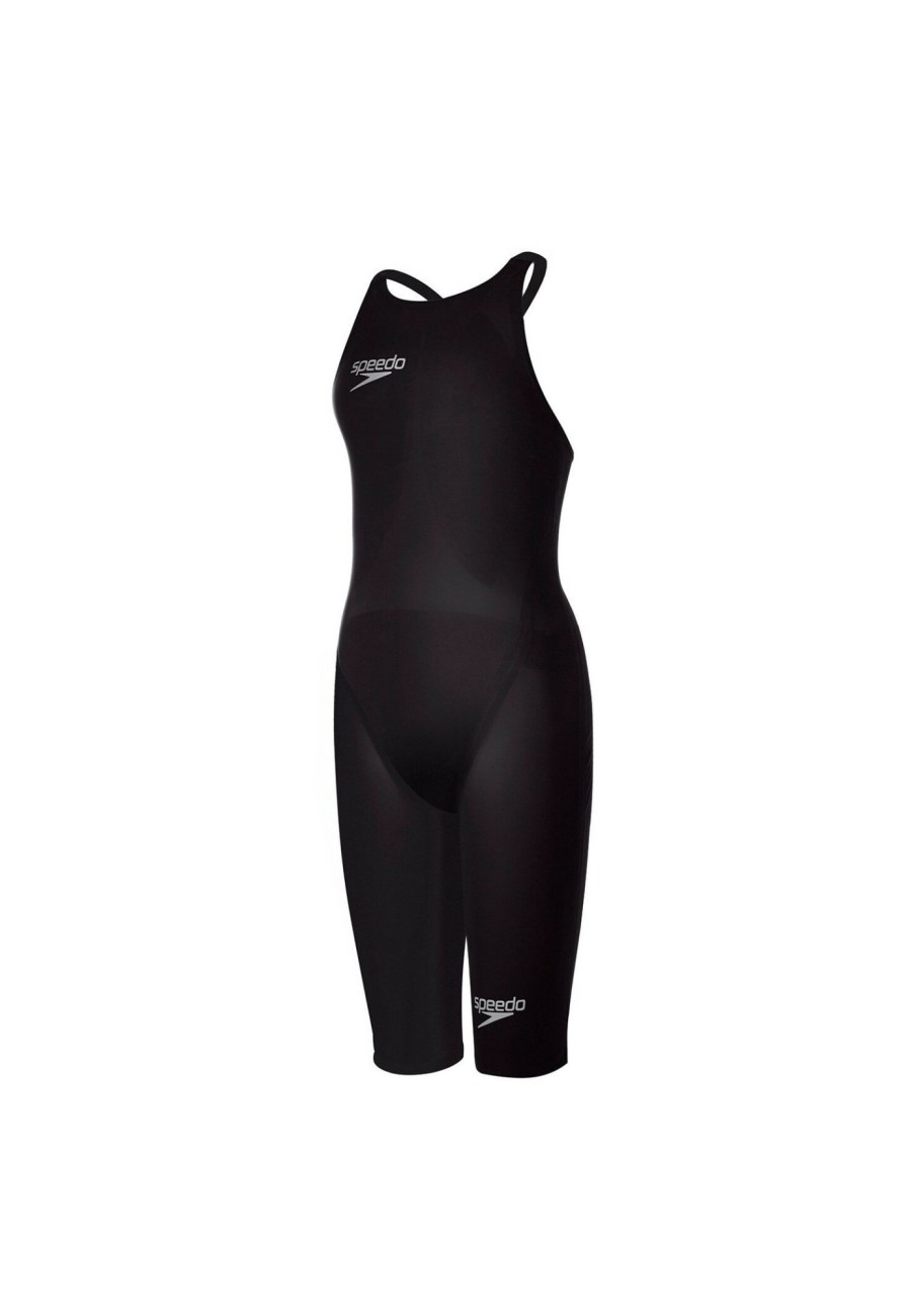 Schwimmbekleidung | speedo Speedo Fastskin Lzr Racer Elite 2 Openback Kneeskin Damen Schwarz