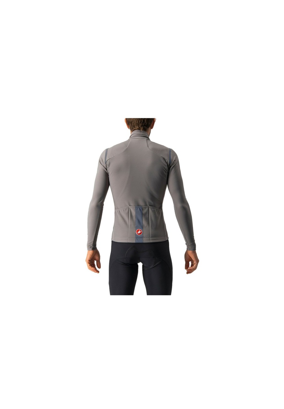 Trikots Langarm | Castelli Castelli Tutto Nano Ros Trikot Herren Grau