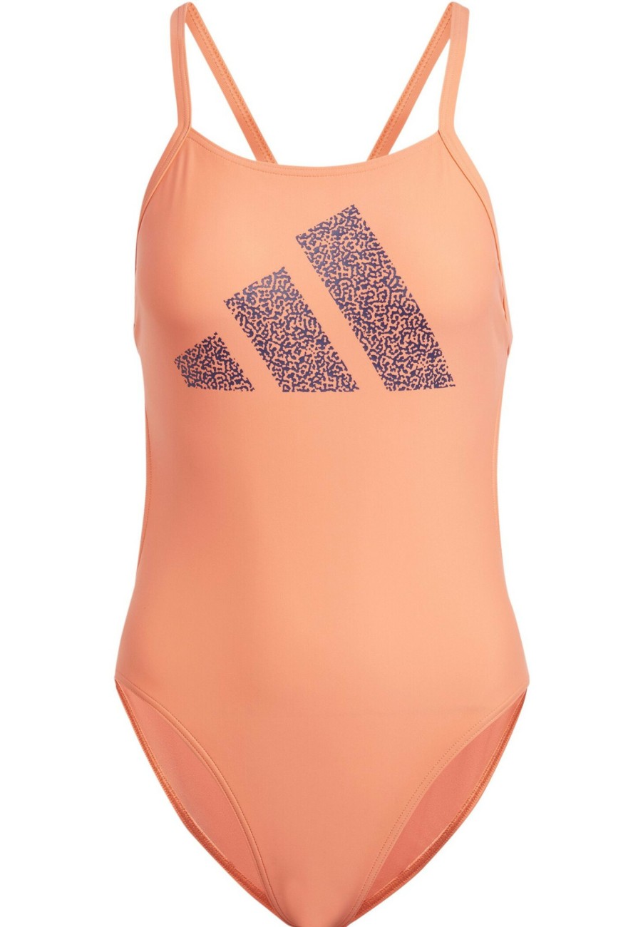 Schwimmbekleidung | adidas Adidas 3 Bars Pr Badeanzug Damen Orange