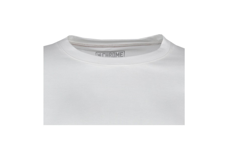 Streetwear | Chrome Chrome Chrome Issued Kurzarm Tee Damen Weis