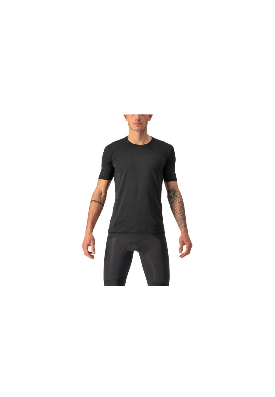 Kurzarm Shirts | Castelli Castelli Bandito Wool Kurzarm Baselayer Herren Schwarz