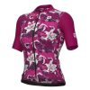 Trikots Kurzarm | Alé Cycling Ale Cycling Hibiscus Kurzarm Trikot Damen Lila