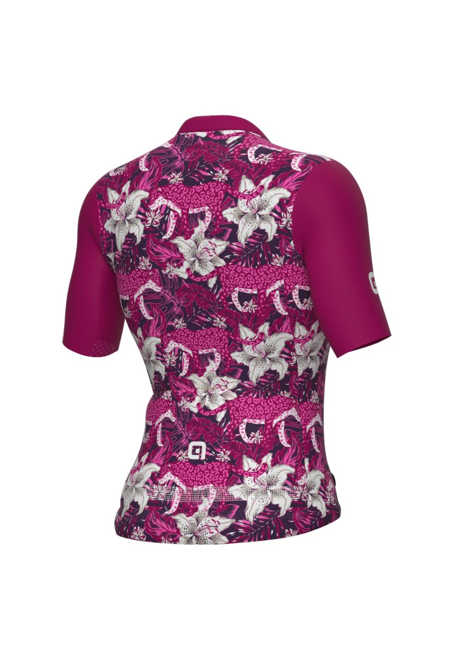 Trikots Kurzarm | Alé Cycling Ale Cycling Hibiscus Kurzarm Trikot Damen Lila