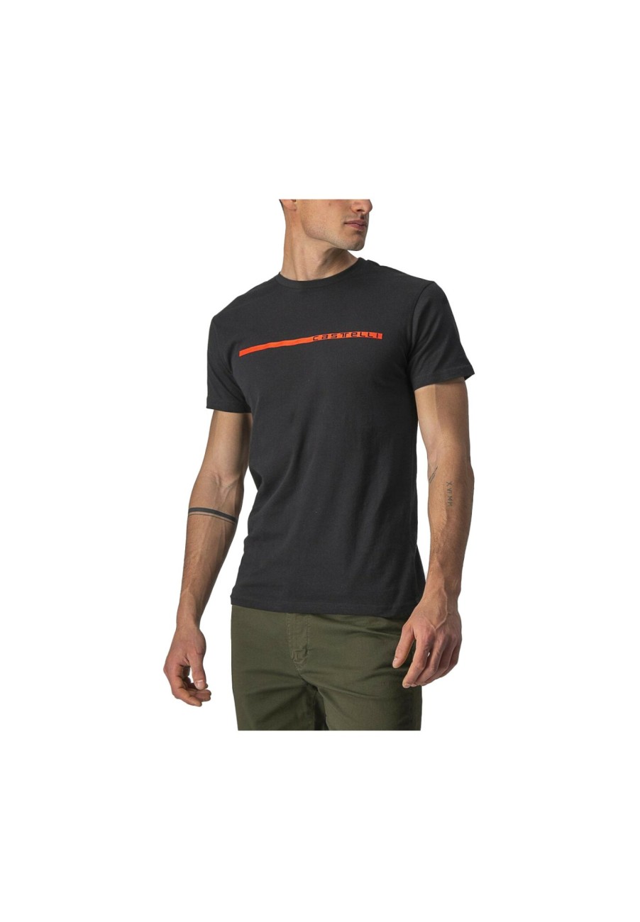 Streetwear | Castelli Castelli Ventaglio Tee Herren Schwarz