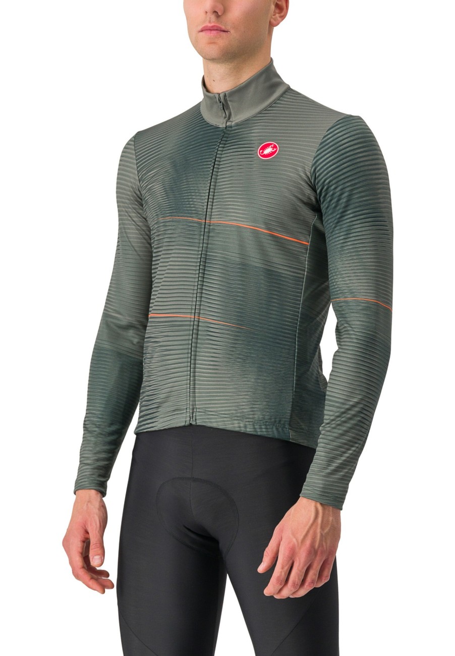 Trikots Langarm | Castelli Castelli Raffica Langarm Trikot Herren Petrol