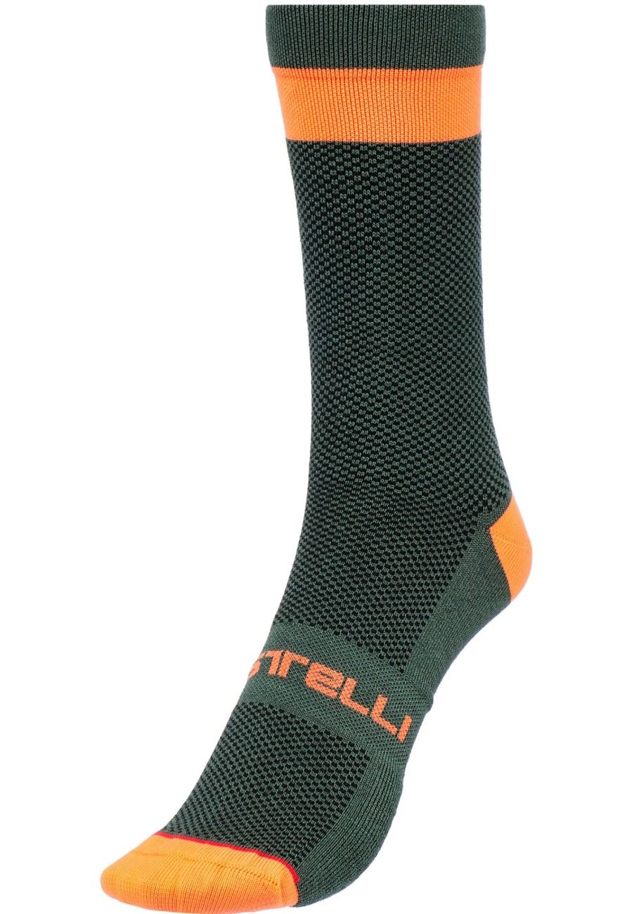 Socken | Castelli Castelli Alpha 18 Socken Oliv