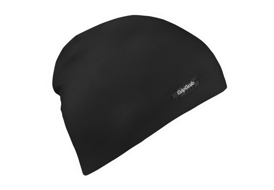 Kopfbedeckungen | GripGrab Gripgrab Merino Polyfaser Lightweight Beanie Schwarz