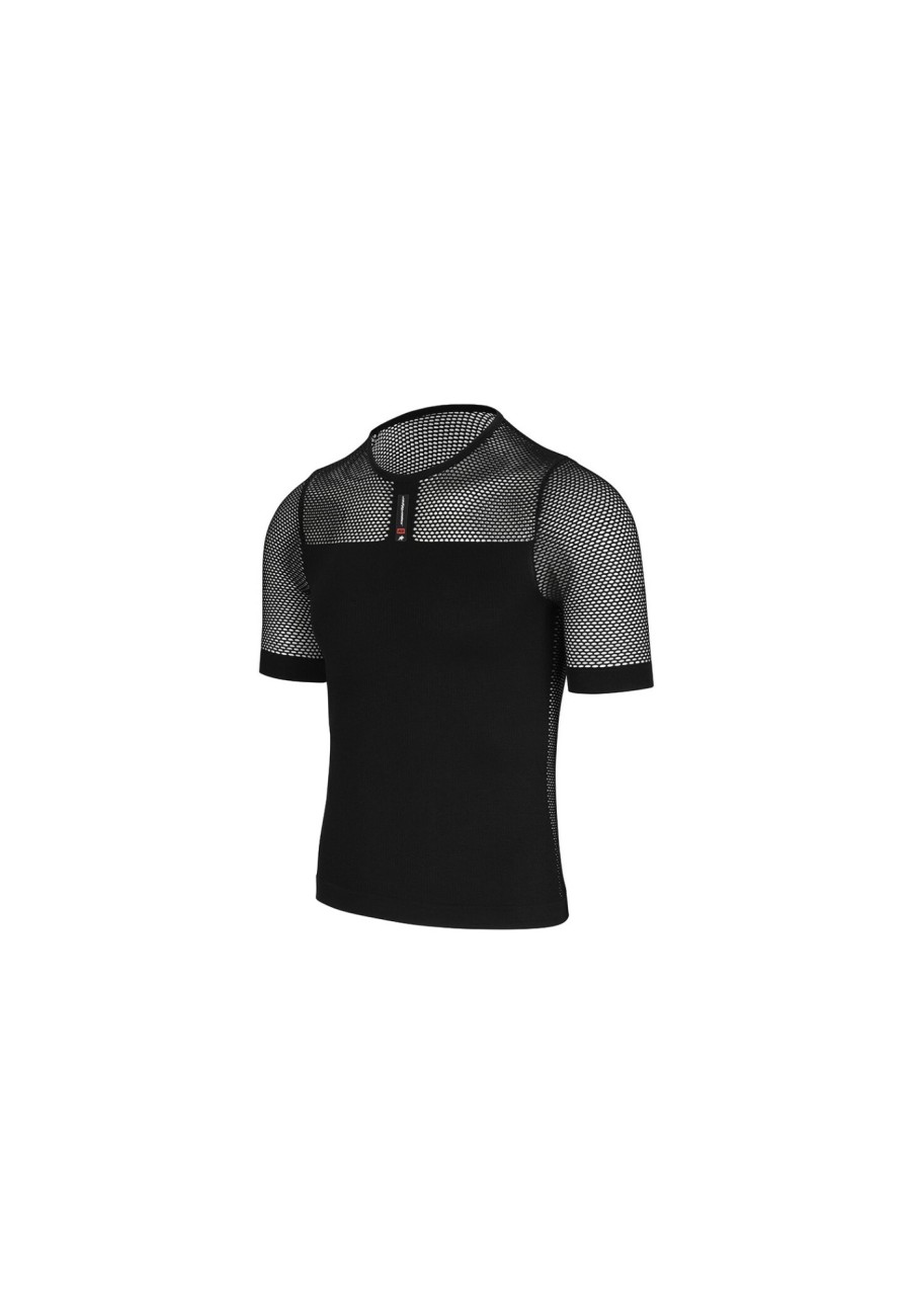 Kurzarm Shirts | ASSOS Assos Assosoires Superleger Kurzarm Skin Layer Schwarz