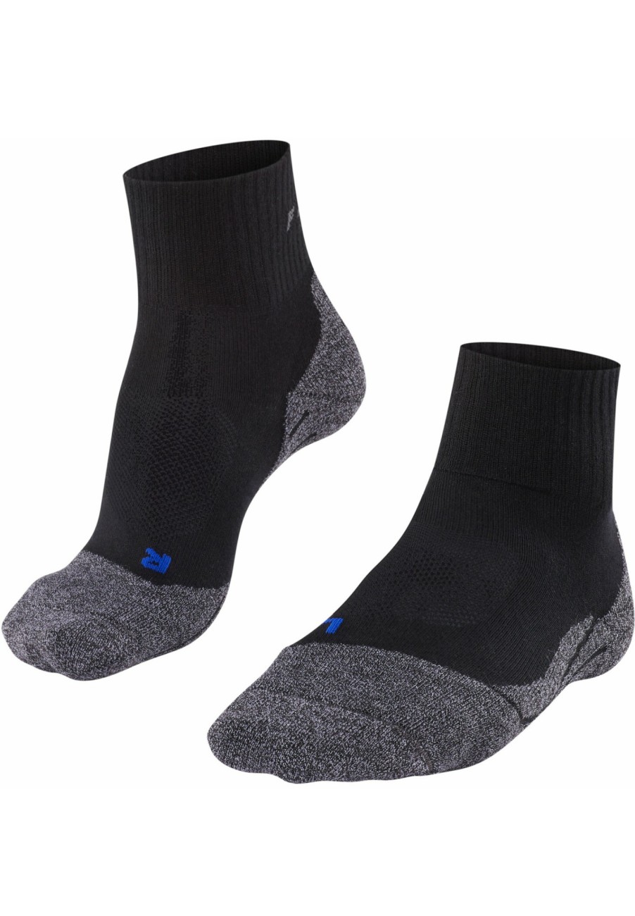 Socken | Falke Falke Tk2 Cool Kurze Trekkingsocken Damen Schwarz/Grau