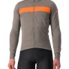 Rennradjacken | Castelli Castelli Raddoppia 3 Jacke Herren Grau