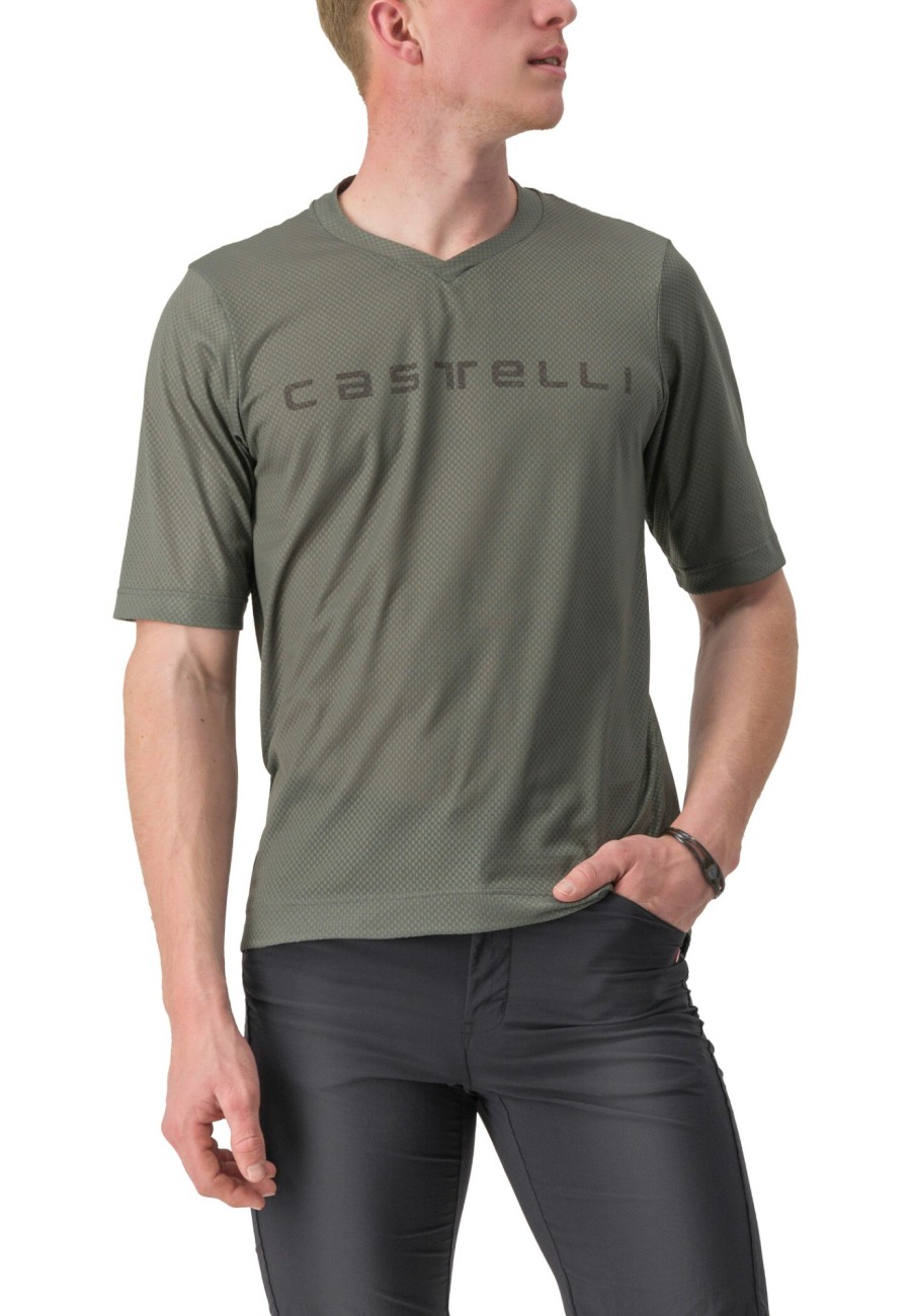 Streetwear | Castelli Castelli Trail Tech 2 Tee Herren Oliv