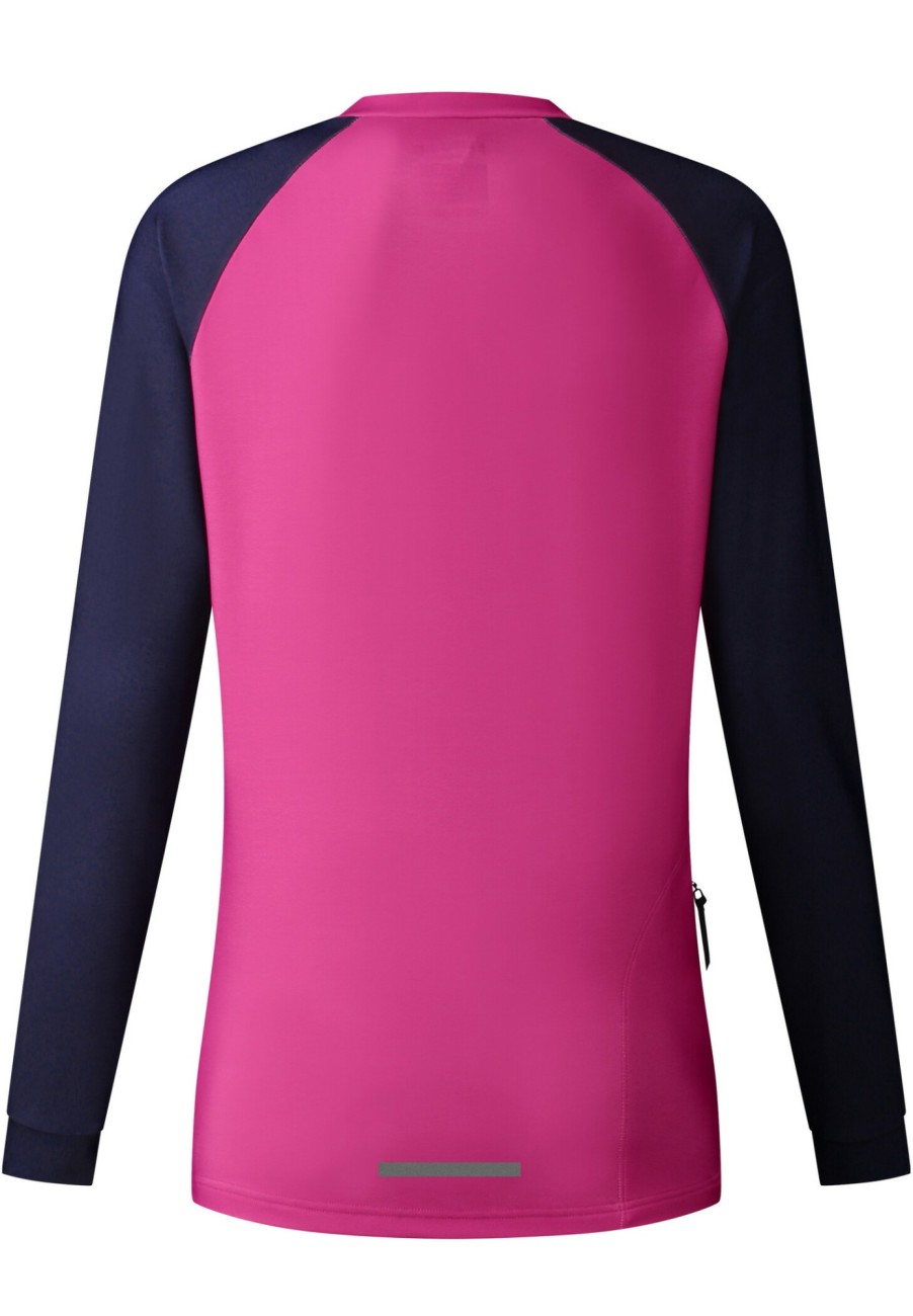 Trikots Langarm | Shimano Shimano Saiko Warm Langarm Trikot Damen Pink