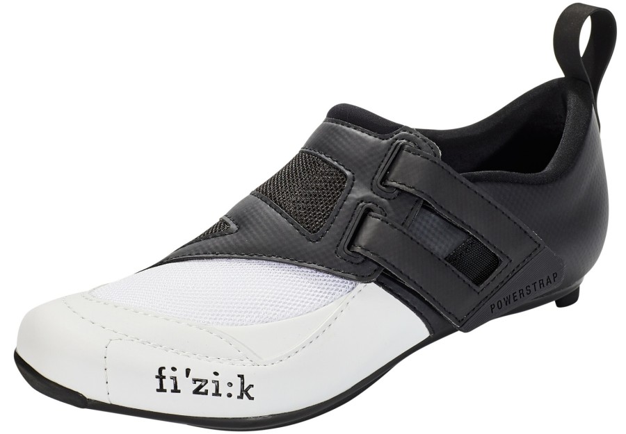 Rennradschuhe | Fizik Fizik Transiro Powerstrap R4 Triathlonschuhe Schwarz/Weis