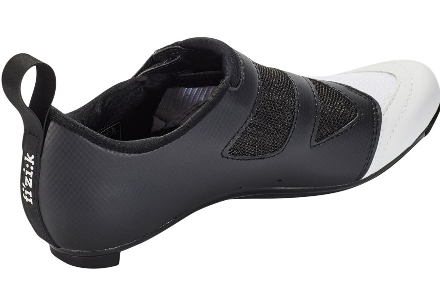 Rennradschuhe | Fizik Fizik Transiro Powerstrap R4 Triathlonschuhe Schwarz/Weis