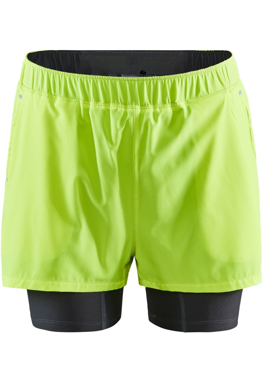 Laufbekleidung | Craft Craft Adv Charge 2In1 Stretch Shorts Herren Gelb