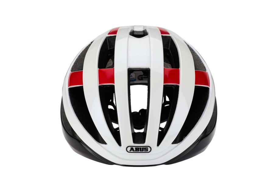 Rennradhelme | ABUS Abus Viantor Road Helm Weis/Rot