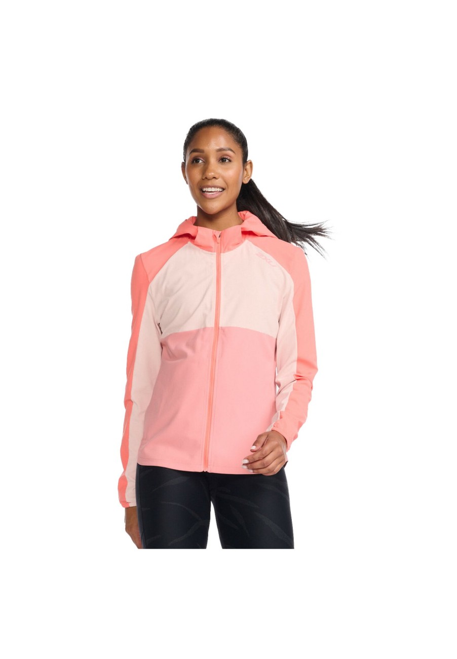 Laufbekleidung | 2XU 2Xu Aero Jacke Damen Rot