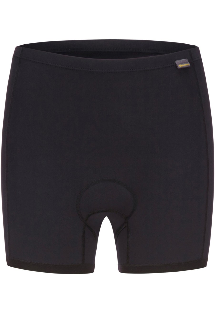 Gepolsterte Innenhosen | Gonso Gonso Kaduna Fahrrad-Unterhose Damen Schwarz