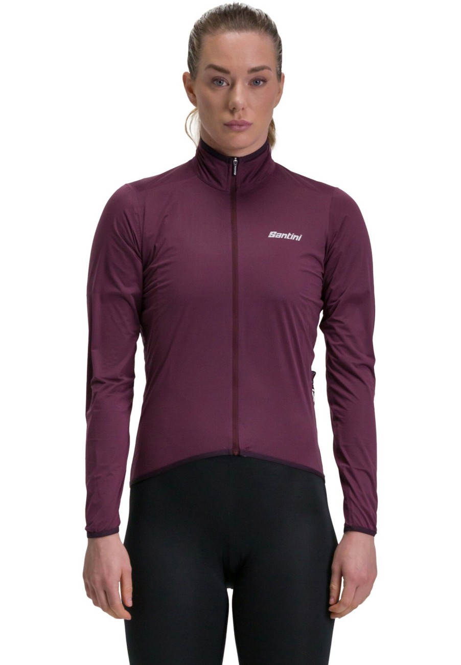 Rennradjacken | Santini Santini Guard Nimbus Regenjacke Damen Rot