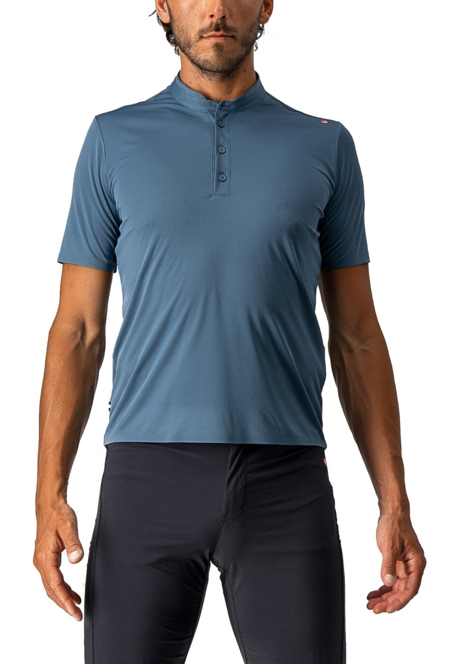 Streetwear | Castelli Castelli Tech 2 Polo Shirt Herren Blau