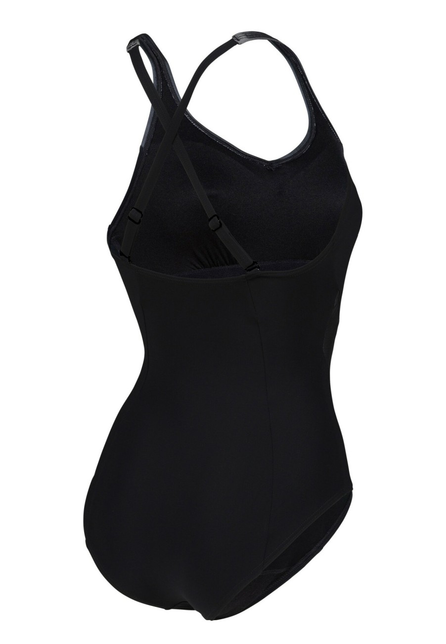 Schwimmbekleidung | arena Arena Isabel Light Cross Back Einteiliger Badeanzug Damen Schwarz