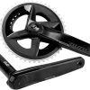 Leistungsmesser | SRAM Sram Rival Axs D1 Quarq Road Dub Powermeter Kurbelgarnitur 2X12-Fach 46/33T Schwarz