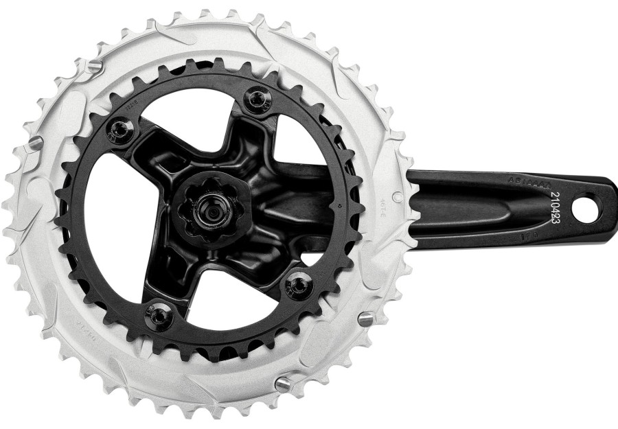 Leistungsmesser | SRAM Sram Rival Axs D1 Quarq Road Dub Powermeter Kurbelgarnitur 2X12-Fach 46/33T Schwarz