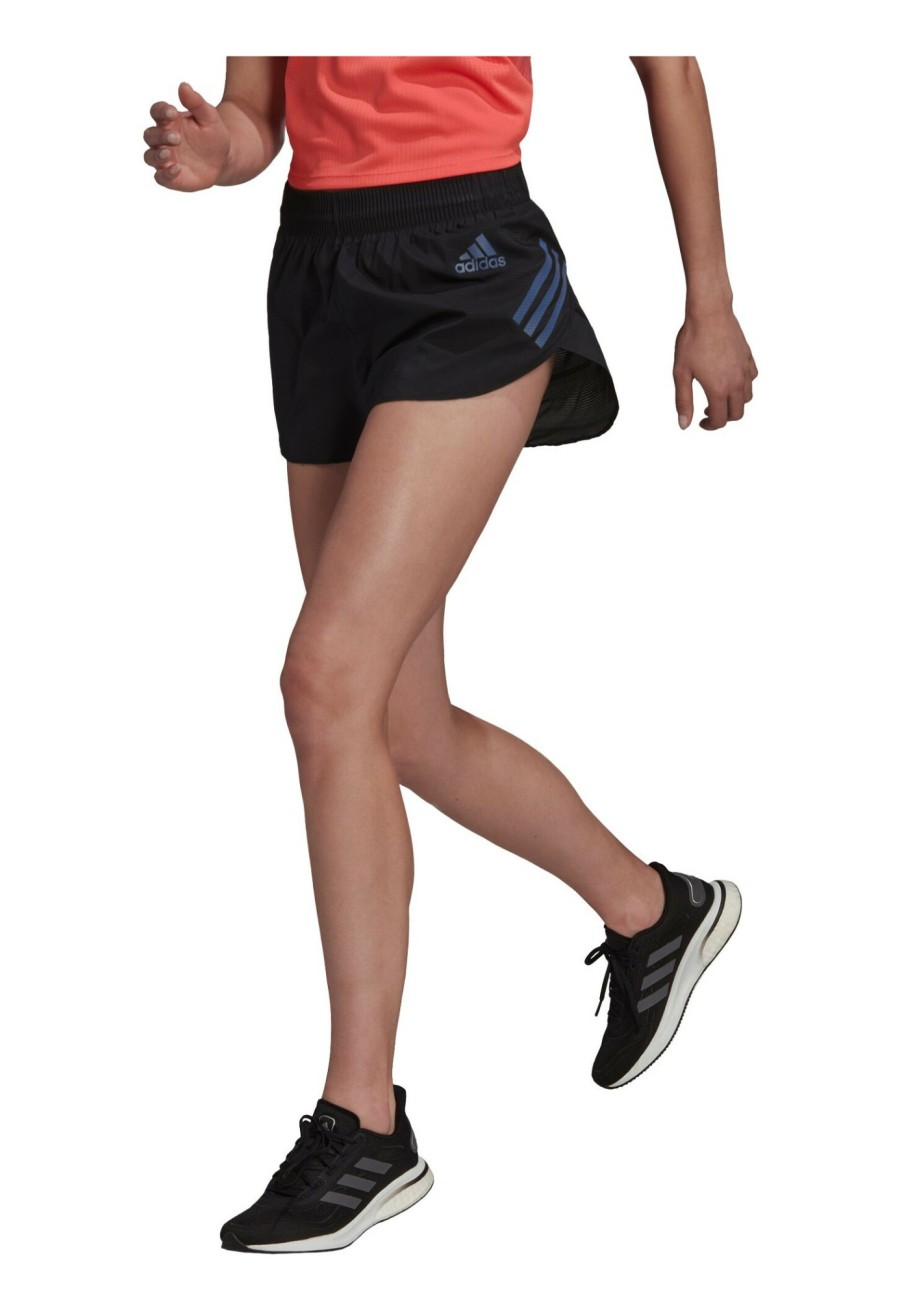 Laufbekleidung | adidas Adidas Adizero Split Shorts 3" Damen Schwarz