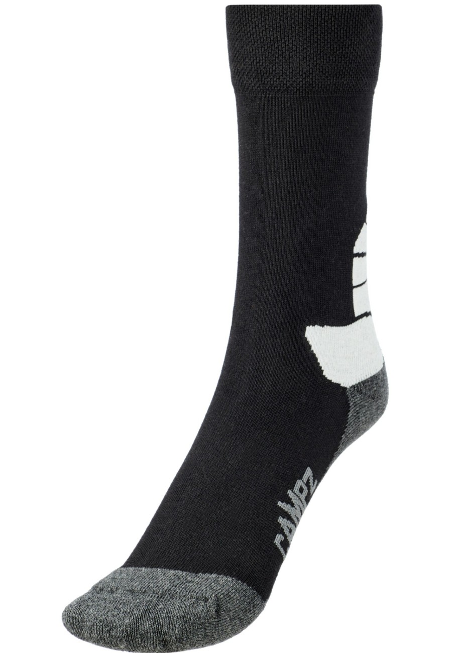 Socken | CAMPZ Campz Trekking Socken Baumwolle Kinder Grau