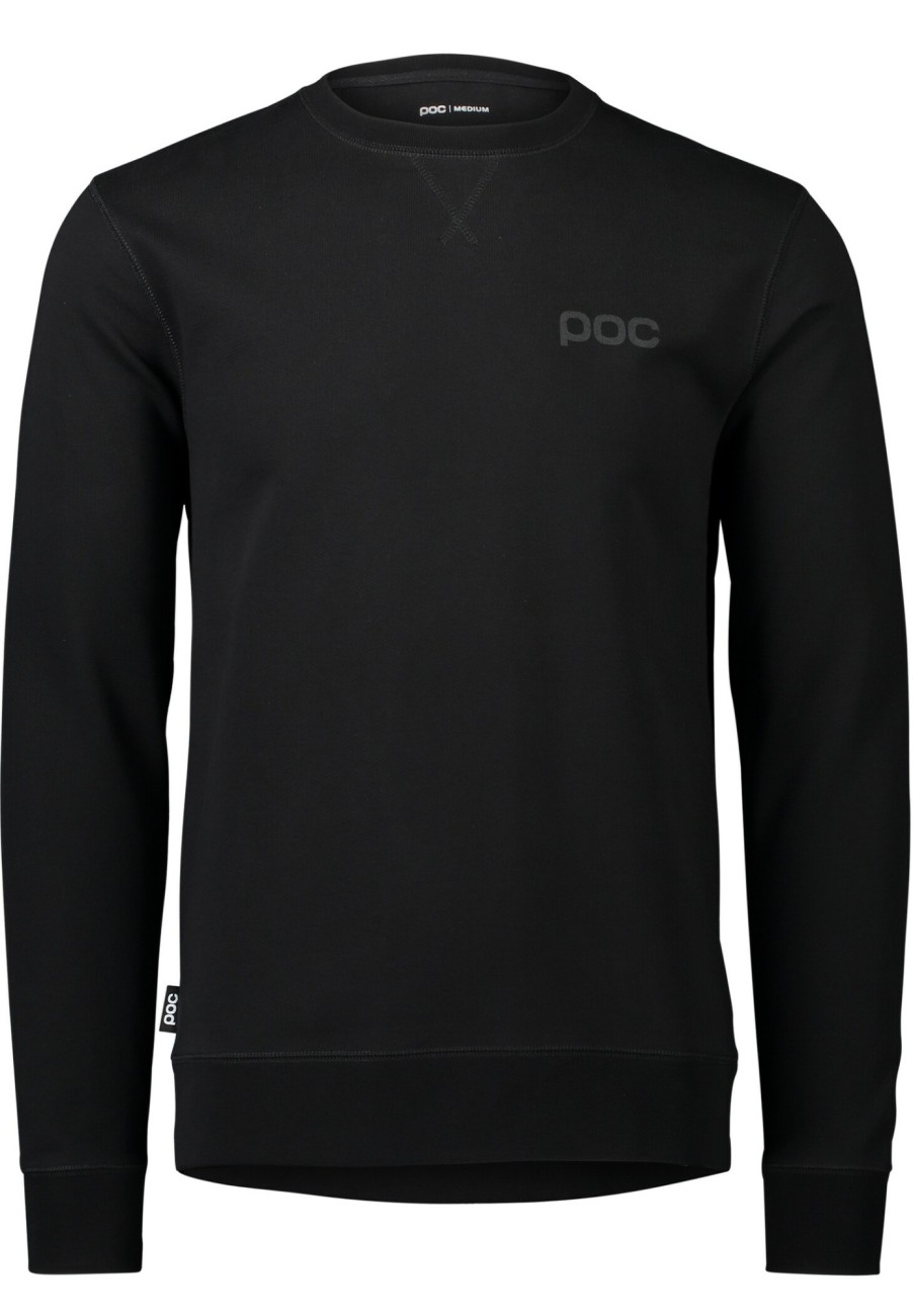 Streetwear | POC Poc Langarm Rundhalsshirt Herren Schwarz