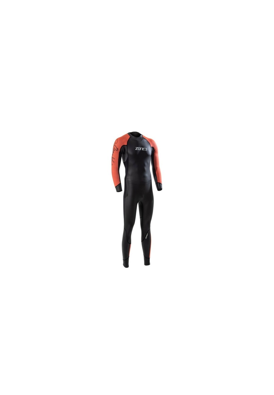 Schwimmbekleidung | Zone3 Zone3 Venture Neoprenanzug Herren Schwarz/Orange