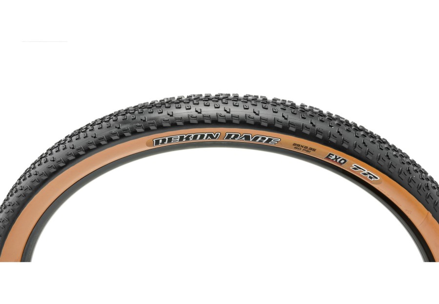 Tubeless | Maxxis Maxxis Rekon Race Faltreifen 29X2.35" Dual Exo Tr Tanwall Schwarz/Beige