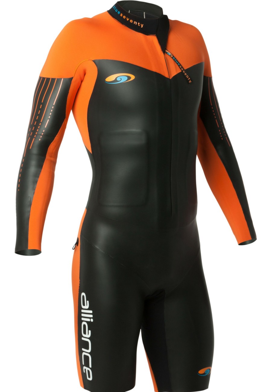 Schwimmbekleidung | blueseventy Blueseventy Alliance Swimrun Neoprenanzug Herren Schwarz/Orange