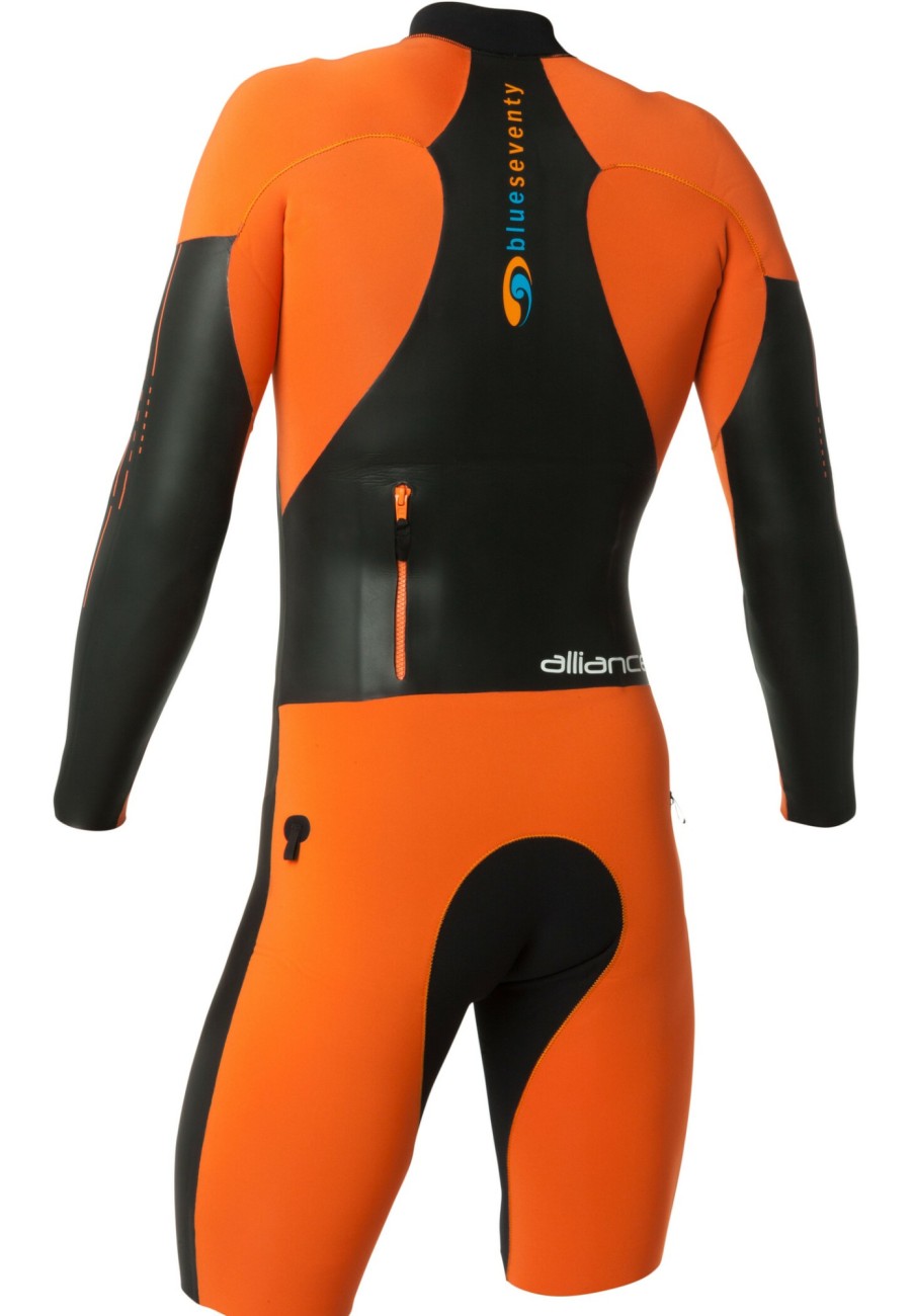 Schwimmbekleidung | blueseventy Blueseventy Alliance Swimrun Neoprenanzug Herren Schwarz/Orange