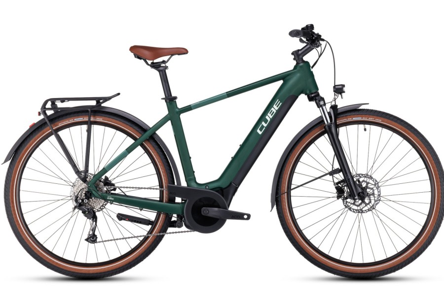 E-Bikes Trekking | Cube Cube Touring Hybrid One 625 Grun/Schwarz