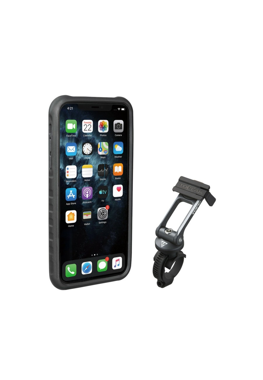 Navigation & Computer | Topeak Topeak Ridecase Smartphone-Hulle Fur Iphone 11 Pro Max Inkl. Halterung Schwarz